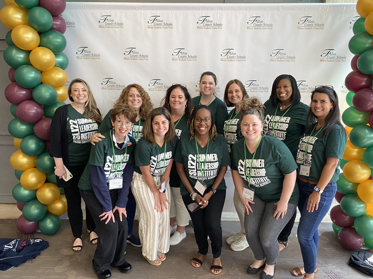 We strive to thrive in zone 5!  #AssistantPrincipals #LookingSharp!  @FultonZone5 #FCSSLI22