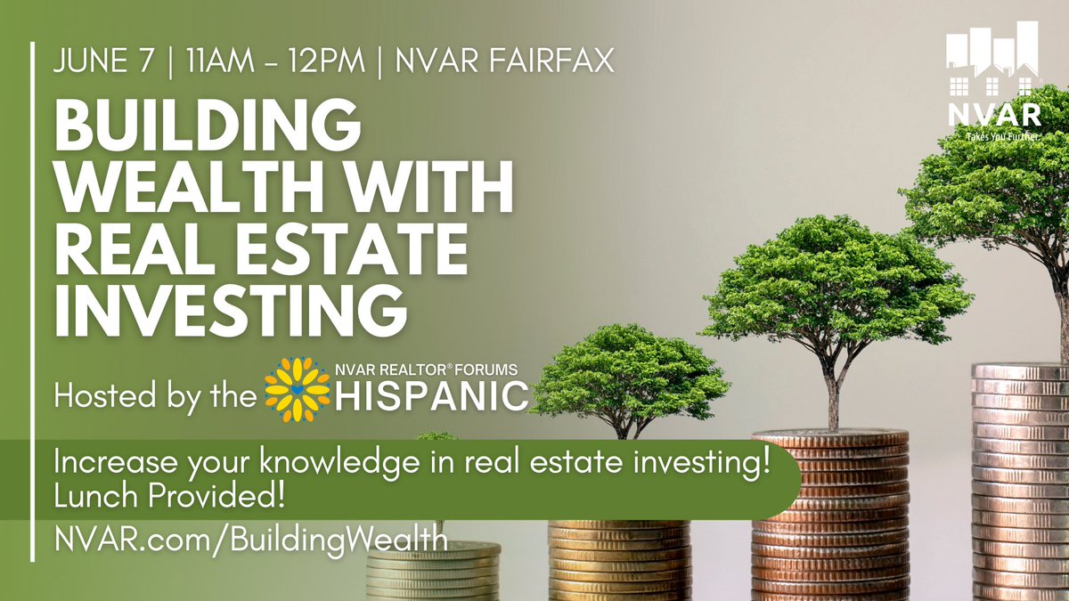 If you want to become an investor, a new investor, or you have years under your belt, there is always something new to learn in real estate. This session will answer those questions needed to increase your knowledge in real estate investing!
Register at NVAR.com/buildingwealth!