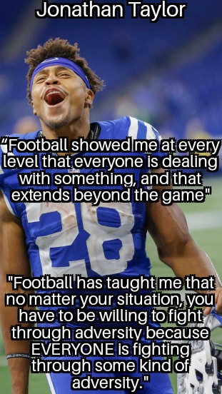 Champions focus on the results they want, NOT what they don't want.
What are you focusing on? WAYFO
The problem or the SOULution?
#ChampBootCamp 
#JonathanTaylor 
#FootballWisdom
