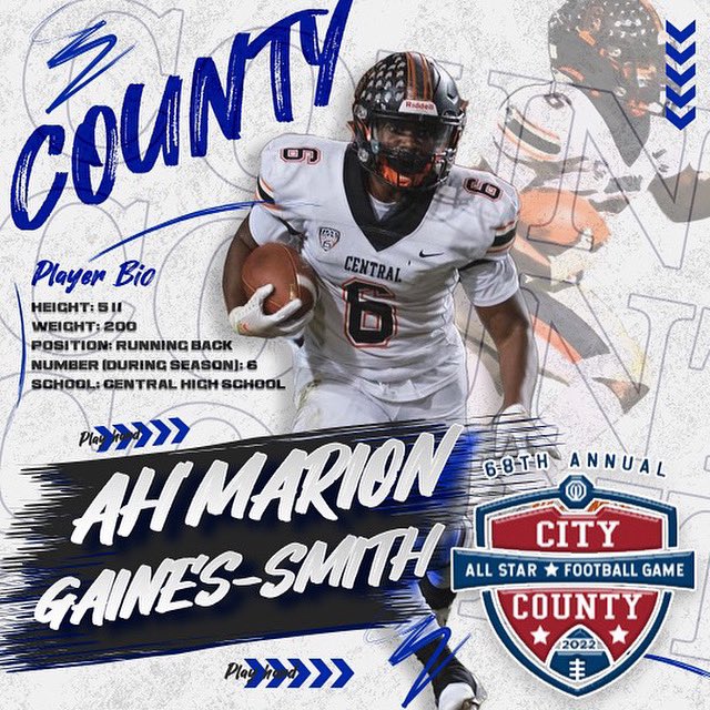 ccallstarfresno's tweet photo. Congratulations @AhmarionGaines1 from Central HS for being selected to the COUNTY team for 68th Annual City / County All-Star game on June 17th, 2022!
@centralgrizzly @_CGFootball @CentralUSD
#citycounty #allstar #football #game #city #county #gocity #gocounty https://t.co/FcYMbBOund