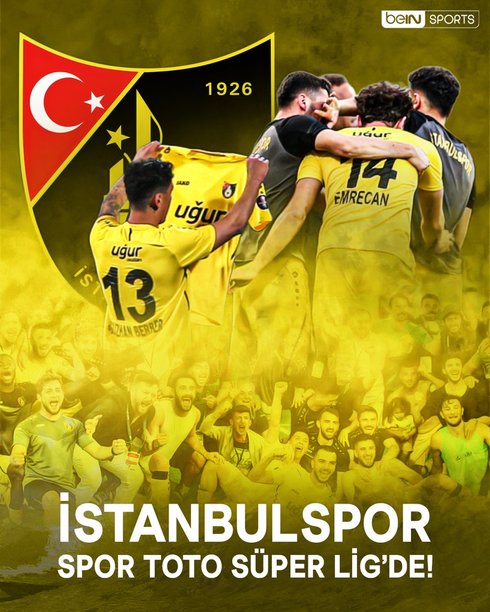🟡⚫ İstanbulspor, 17 yıl aradan sonra yeniden #SporTotoSüperLig'de!