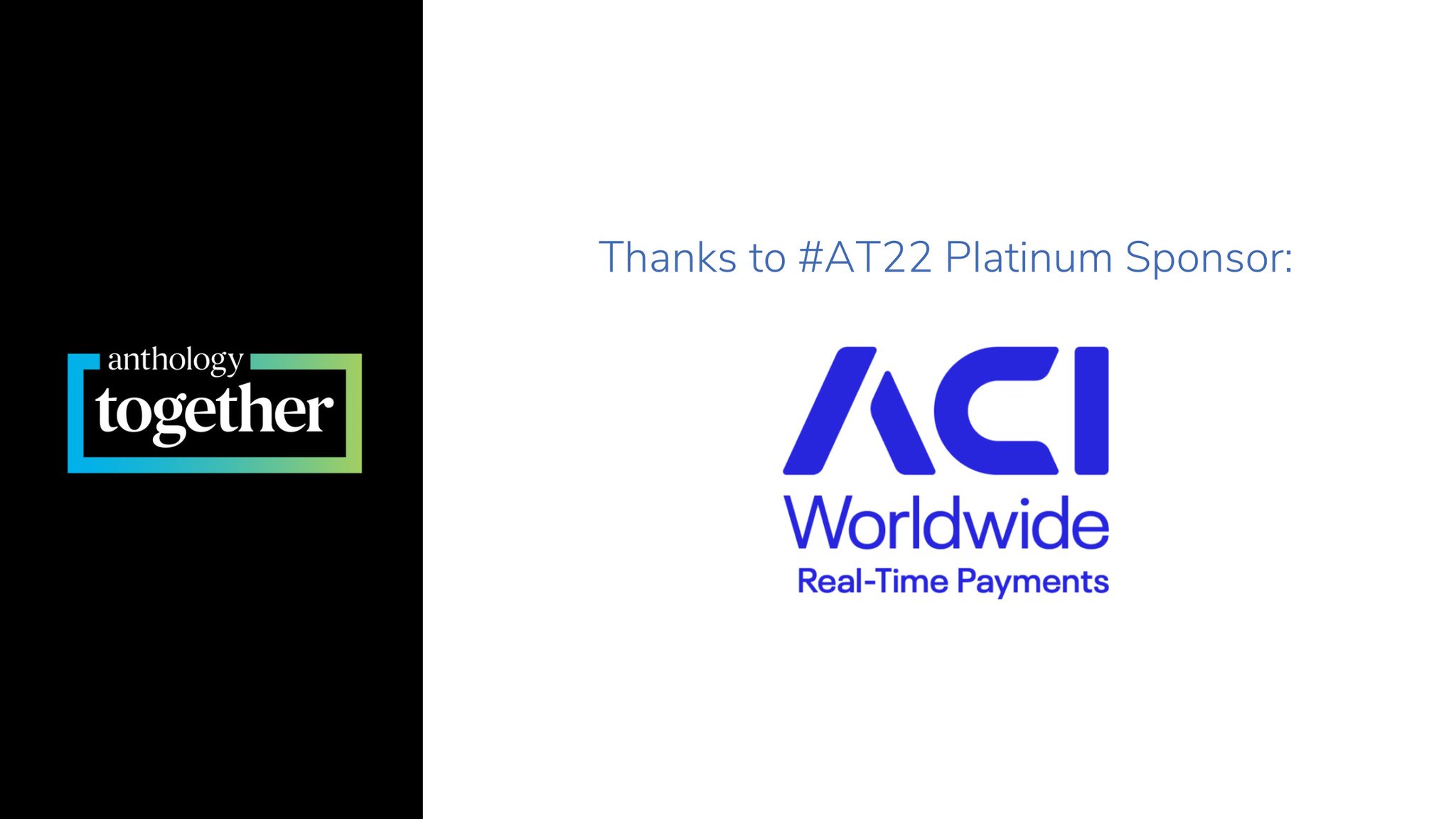AnthologyInc on Twitter "We’re honored to announce ACI_Worldwide as a