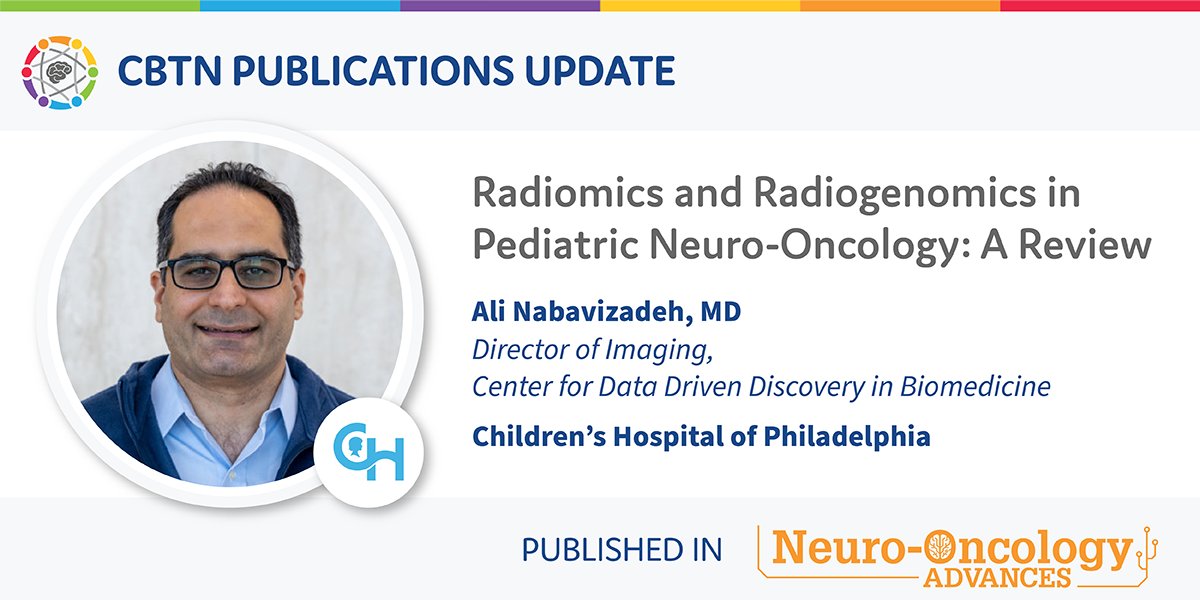 Children’s Brain Tumor Network (@wearecbtn) on Twitter photo Published in <a href="/NeuroOnc/">SNO</a> & led by <a href="/Ali_Nabavizadeh/">Ali Nabavizadeh</a> of <a href="/ChildrensPhila/">Children's Hospital</a> this study summarizes existing lit. in #radiomics of pediatric neuro-oncology. It distills themes & challenges of the field, as well as future directions in clinical & technical contexts.
buff.ly/3McUTHX Published in <a href="/NeuroOnc/">SNO</a> & led by <a href="/Ali_Nabavizadeh/">Ali Nabavizadeh</a> of <a href="/ChildrensPhila/">Children's Hospital</a> this study summarizes existing lit. in #radiomics of pediatric neuro-oncology. It distills themes & challenges of the field, as well as future directions in clinical & technical contexts.
buff.ly/3McUTHX