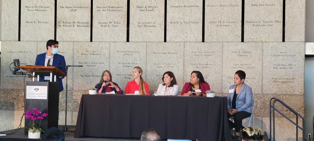 calfund's tweet photo. "Delivering Economic Justice for Immigrants" #immigrationsummit2022 workshop highlighted the partnerships necessary for immigrant communities to achieve economic prosperity. Elianne Rodriguez Miraflores, Edgar Ortiz, Lisa Salazar, Maria Salinas, Alysia Bell &amp; Chancee Martorell https://t.co/bYbhIwYb6G