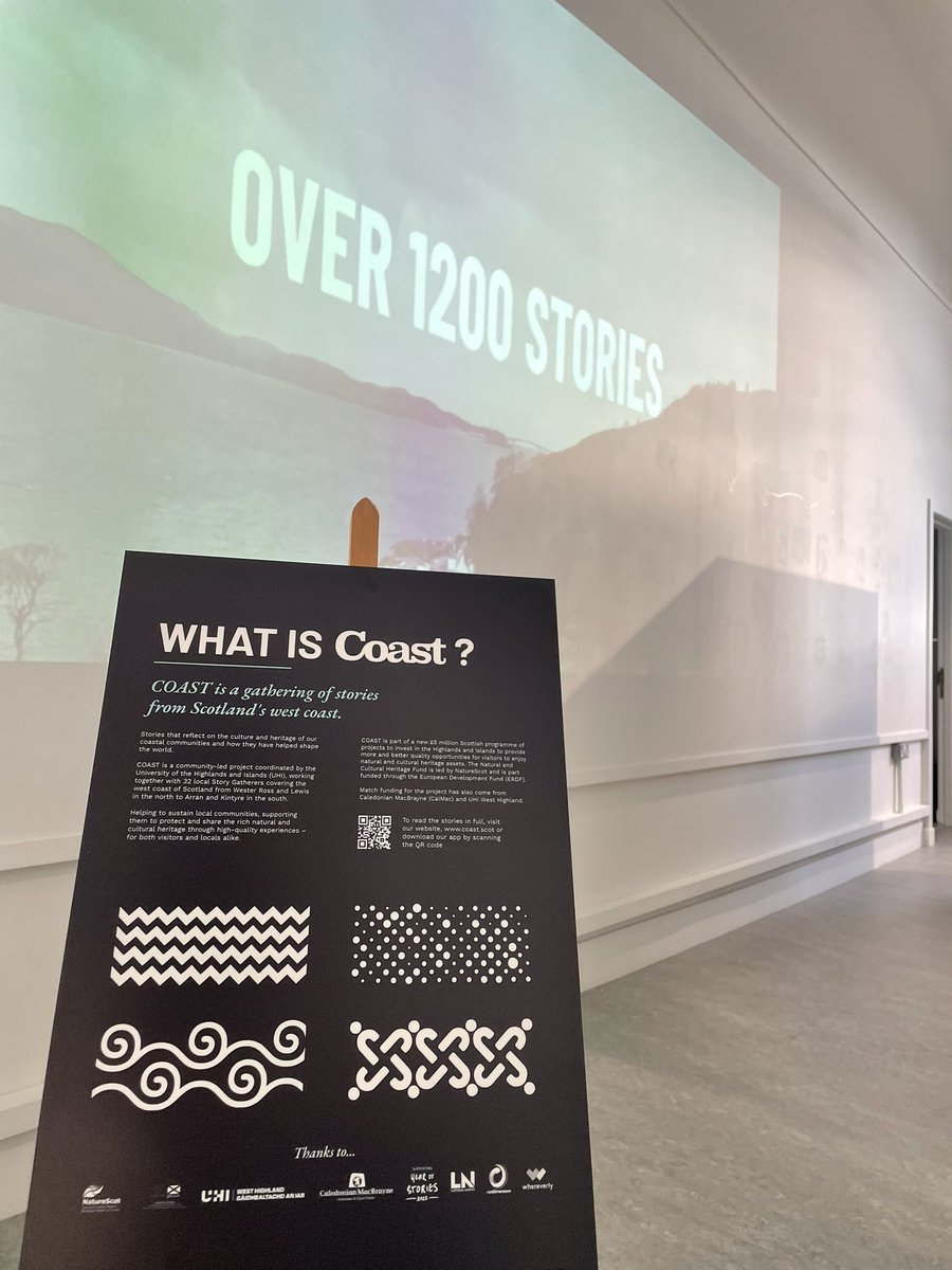 crtrUHI's tweet photo. COAST exhibition launch night - @RockfieldCentre 
Great to see the stories come to life, and they will be on display until 25th June if you’re in Oban, and then travelling north and south. For updates &amp; to read the stories visit https://t.co/QAmI23de9Z #westcoaststories https://t.co/AolJSOJGLB
