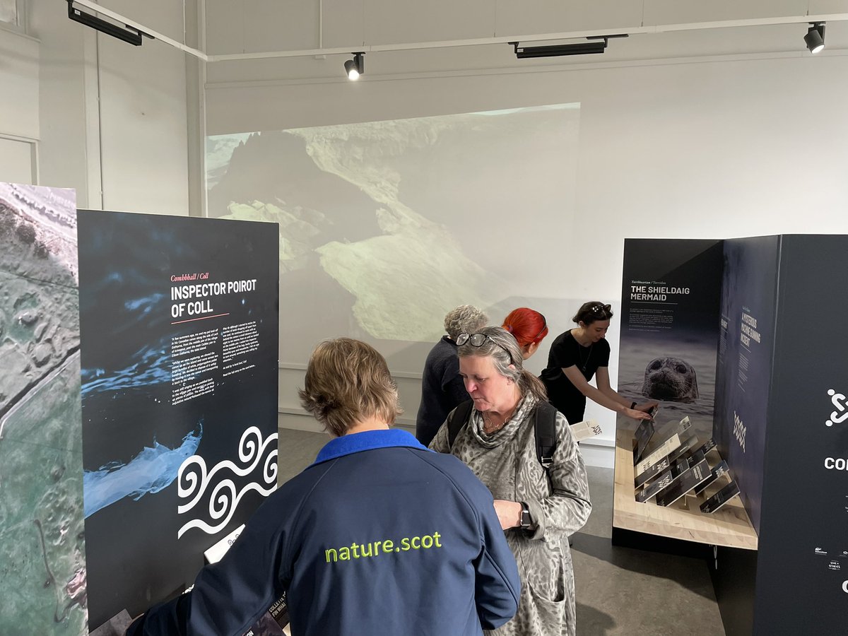 crtrUHI's tweet photo. COAST exhibition launch night - @RockfieldCentre 
Great to see the stories come to life, and they will be on display until 25th June if you’re in Oban, and then travelling north and south. For updates &amp; to read the stories visit https://t.co/QAmI23de9Z #westcoaststories https://t.co/AolJSOJGLB