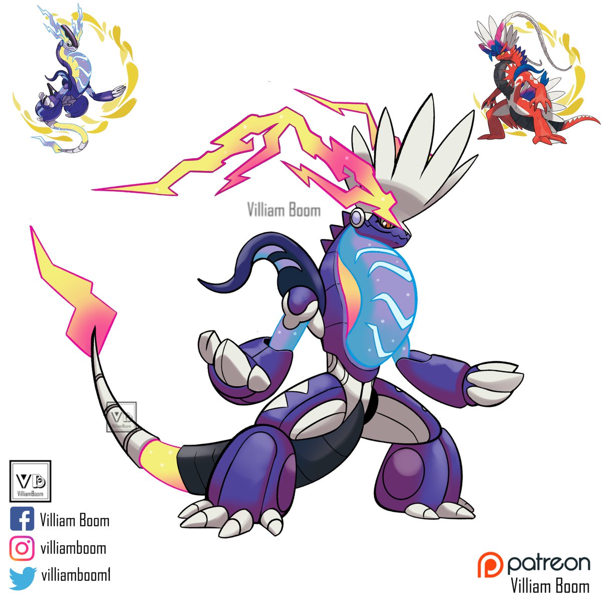 X 上的VilliamBoom：「One of my favs fusions I did! #giratina #palkia #dialga  #pokemon #pokefusion #pokemonfusion #pokemonfanart #fanart #villiamboom  #art #artwork #digitalart  / X