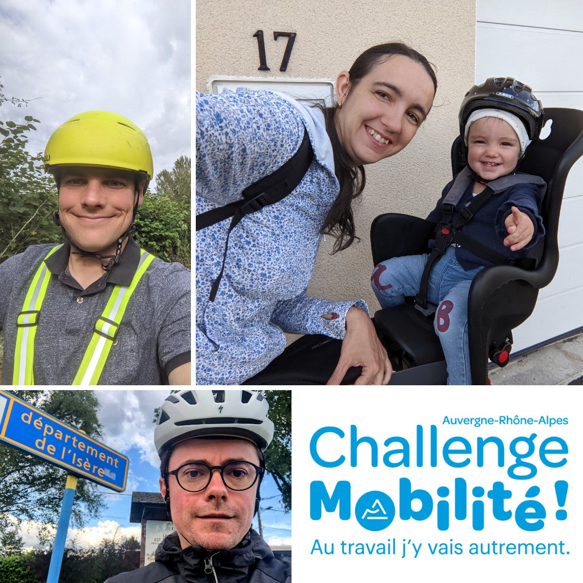 elcia_fr's tweet photo. ILS SONT ALLÉS AU TRAVAIL AUTREMENT🚲
A l’image de Cécile, Jérémie et Benjamin, nos salariés ont participé au @ChallengeMob ! 
#challengemobilitéAURA #ELCIASENGAGE #environnement #transitionecologique #mobilité #developpementdurable @auvergnerhalpes https://t.co/oZ1LZ5dBq7