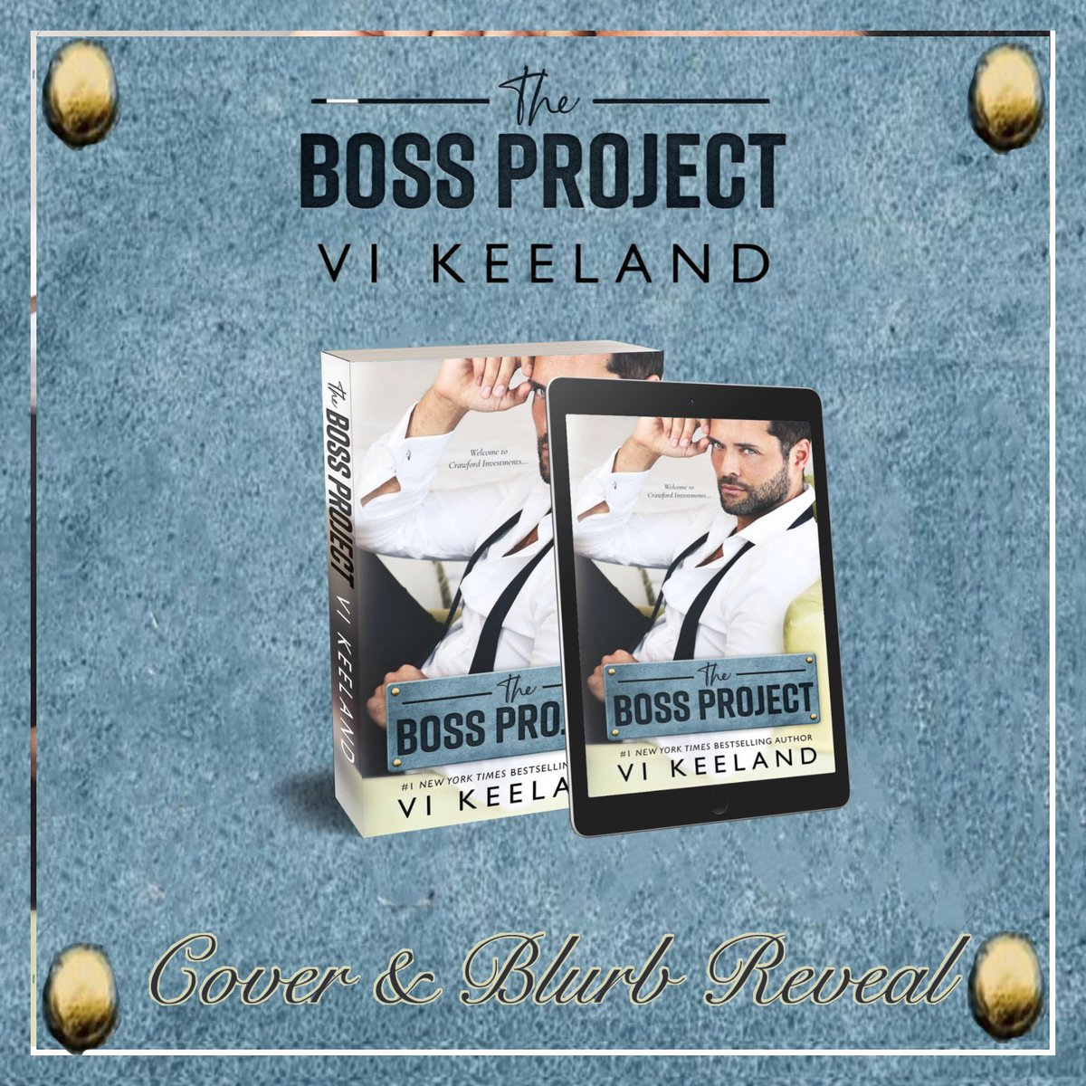 Moms_Book_Xscap's tweet photo. #CoverReveal
Check out this gorgeous cover for THE BOSS PROJECT from New York Times Bestselling Author @ViKeeland releases on July 11th.
Go https://t.co/ph3lnqC03I to for details.
#ViKeeland #TheBossProject #Standalone #OfficeRomance #ComingSoon #BlurbReveal https://t.co/WWLGcHYlT4