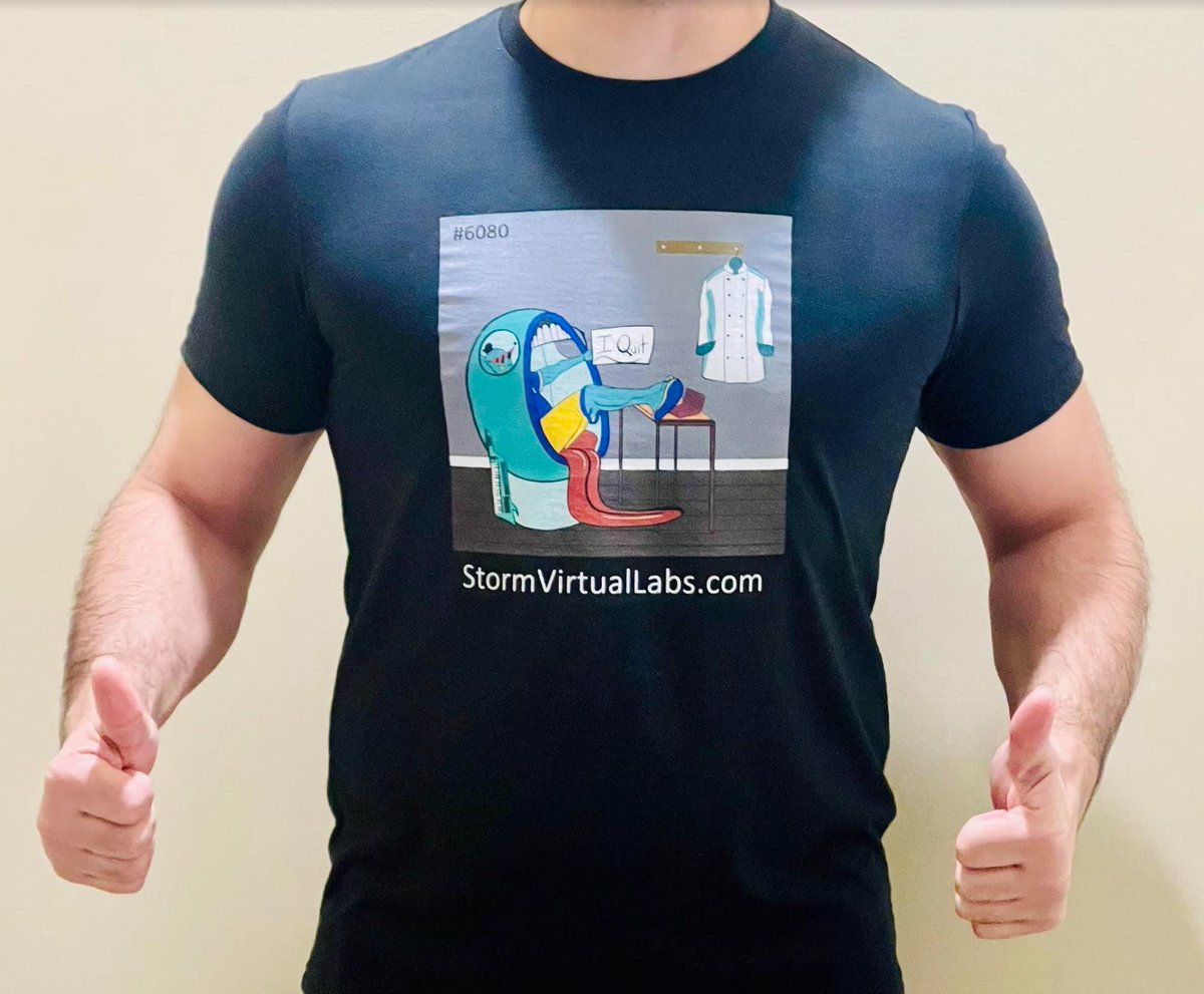 StormVLabs's tweet photo. #NFTcommunity asks - How does this work?🧐

Our Level 2 and above utility for our #NFT  gets you a free  Tshirt with your #NFT on it  (US shipping only). Great to wear to work on a Friday, or last day 😂😂

0.025 ETH (~$50) gets you an NFT and Tshirt - Prices go up in Phase 2 🤑 https://t.co/R8WPHxpgUl