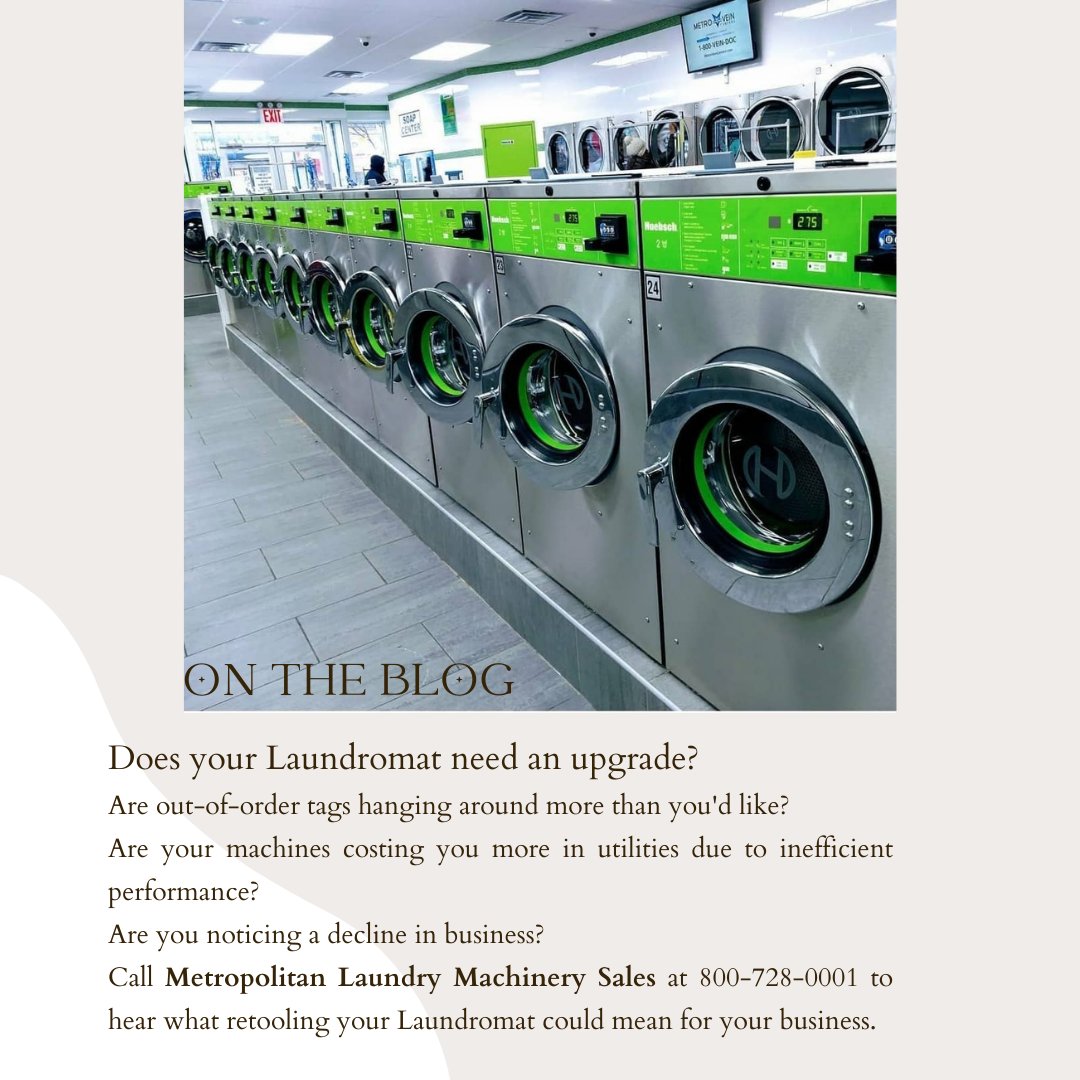 MetroLaundry247's tweet image. Check out our blog on what it means to upgrade your current Laundromat equipment. 
Metropolitan Laundry Machinery Sales 800-728-0001
metropolitanmachinery.com/laundromat-upg…
#commerciallaundry #Laundromat #upgrade #retool