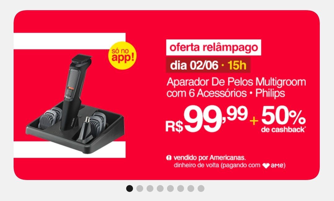 GeekPromo24h's tweet photo. 🛍️ Aparador de pelos Philips com 50% DE CASHBACK

🔗 Link: 
https://t.co/SJzbd89Y4c https://t.co/MYKhxeTECU