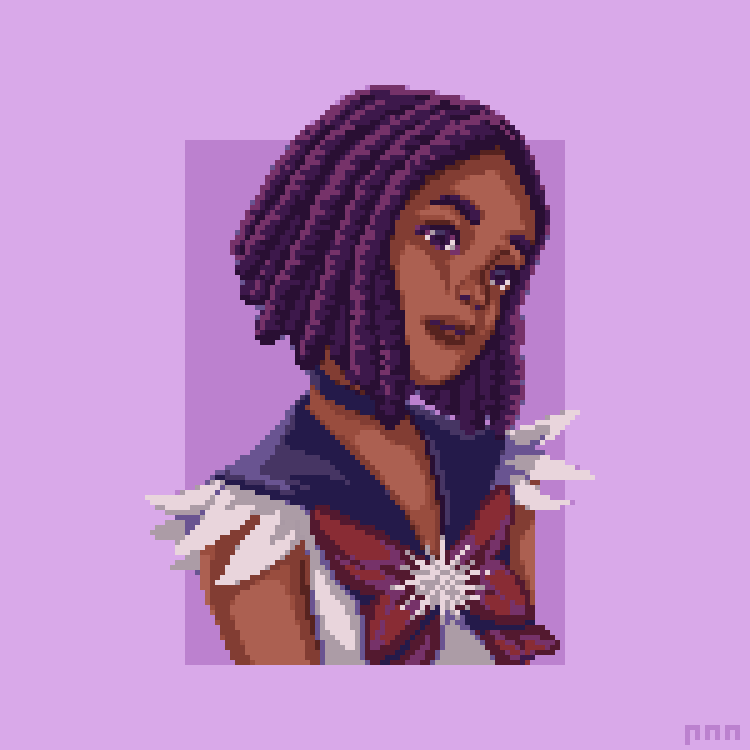 pigeon_dusty's tweet photo. a #pruple Sailor Saturn for @Pixel_Dailies 

#pixelart #pixel_dailies https://t.co/SWLlRye025