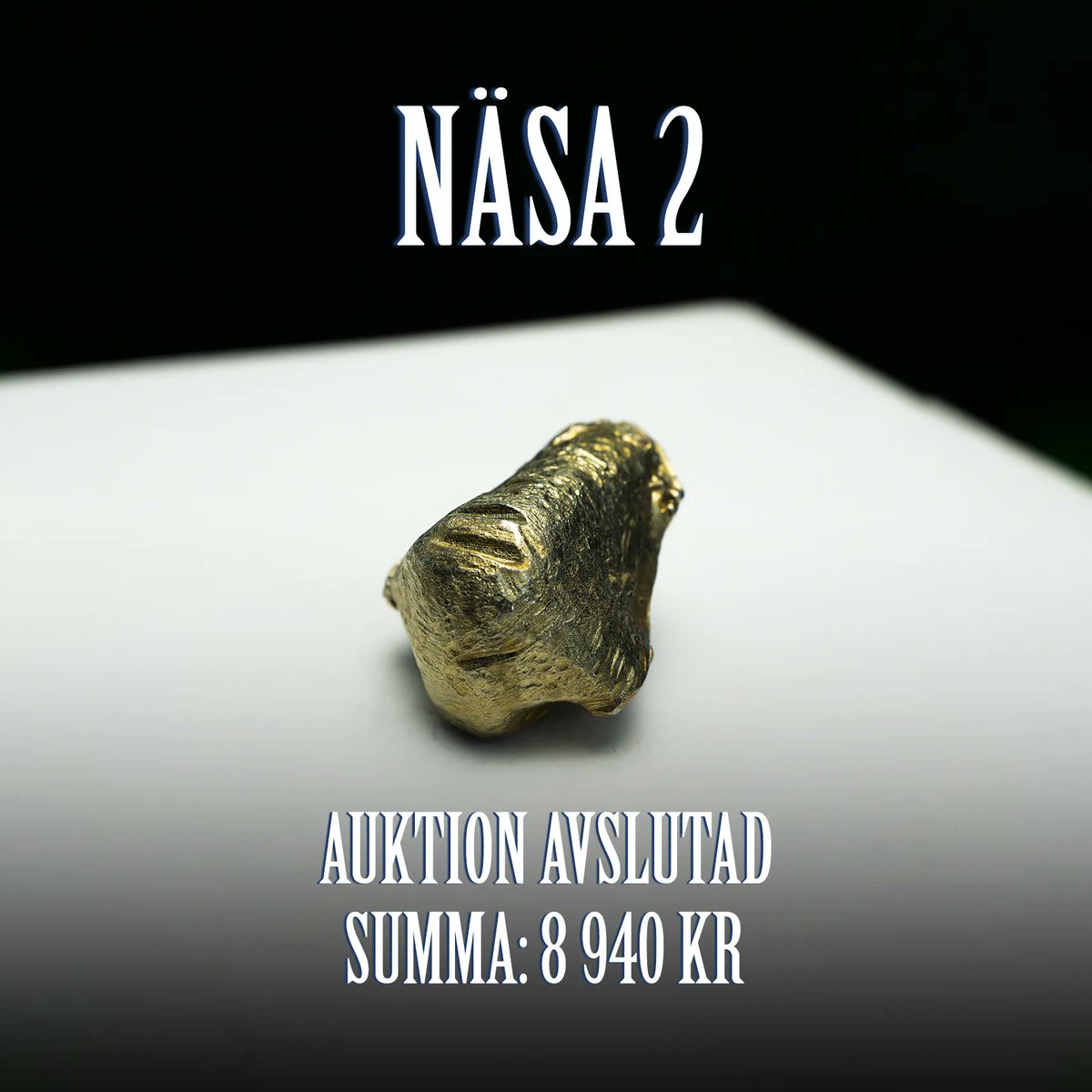 Idag avslutades auktionen av Näsa 2. Slutsumman landade på 8 940 SEK! 

Sista chansen att buda hem en av näsorna startade ikväll, med auktionsstopp på tisdag.

Läs mer på: varärnäsan.se
