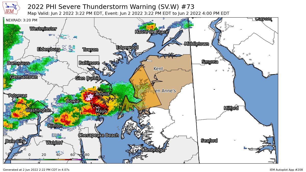 New York Metro Weather on Twitter "PHI issues Severe Thunderstorm
