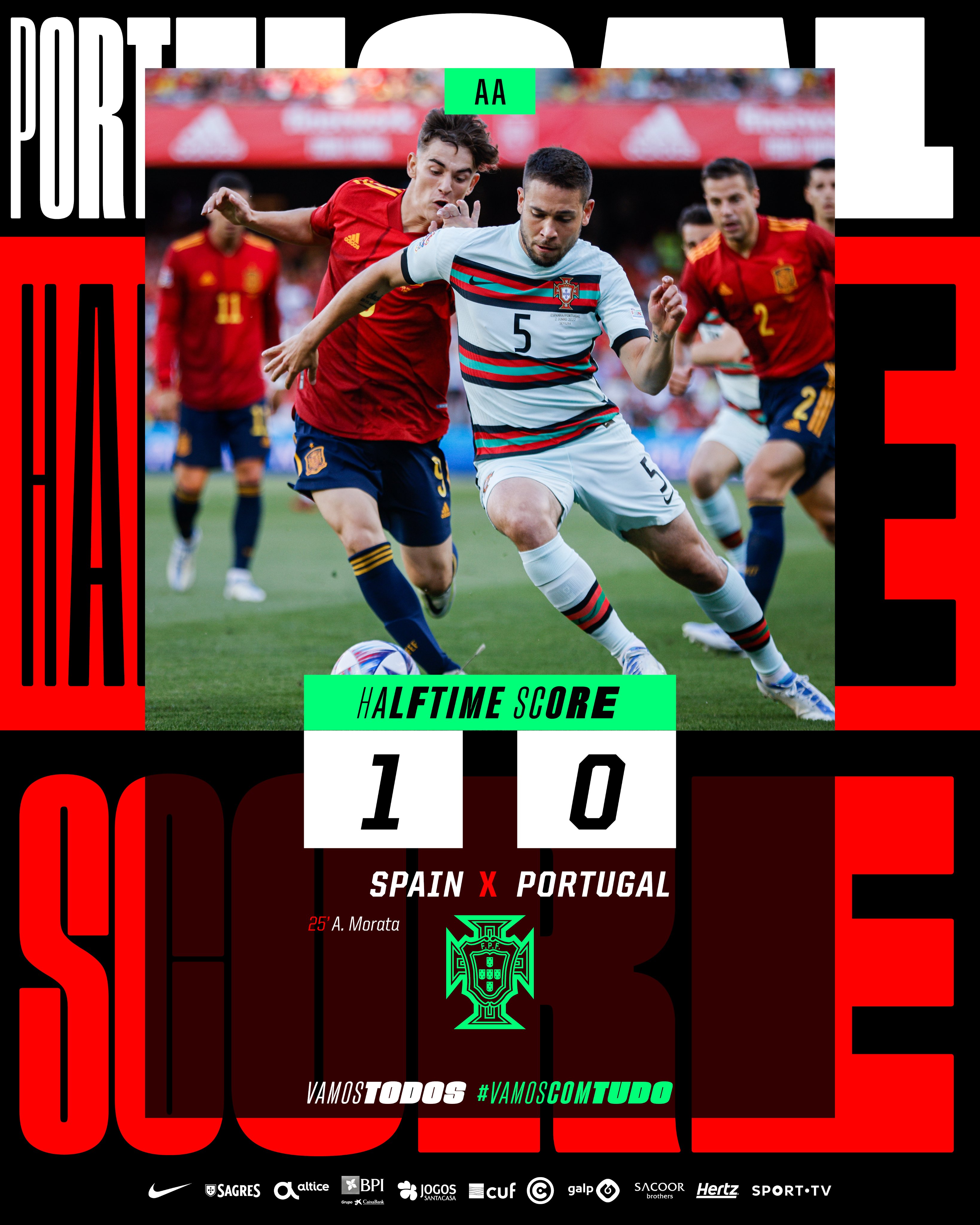 Espanha 1 - 0 Portugal (Final)