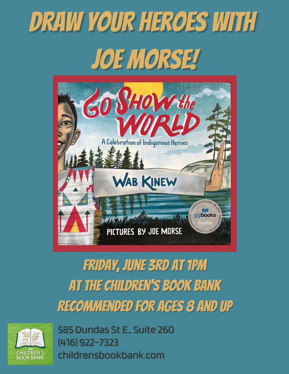 BookBankCanada's tweet photo. A reminder that the Book Bank will be open tomorrow for the PA Day, so stop in and find a book to take home to enjoy. And stay for our workshop with artist, @JoeMorseDraws starting at 1:00 pm.
#Books4Kids #keepreading #artistsatwork #padayfun https://t.co/W38D1ciz8A