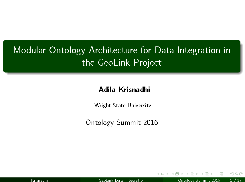ontologysummit's tweet photo. Presented: Adila Krisnadhi Modular #Ontology for data int w/ #GeoLink https://t.co/2ffCwVrL6d ontologysummit https://t.co/TAXFH9JlQr