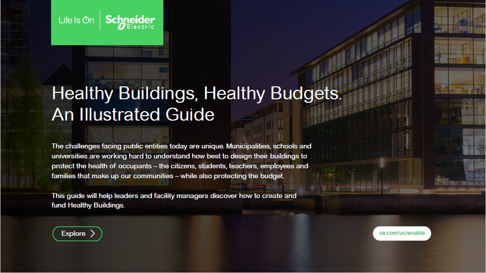 While all school districts are unique, the importance of the health of the students, teachers, employees, and families of their community are of huge importance. Buildings present many opportunities for schools to become healthier, all while protecting the budgets.