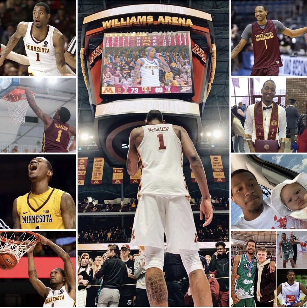 GoldenDunkers's tweet photo. Happy birthday to former #gopher Dupree McBrayer 🎂🐿🏀〽️

Check out BigTen Network’s “The Journey” story on DuPree’s senior-night https://t.co/J9yv81J9eD https://t.co/EXnNsIDMX6