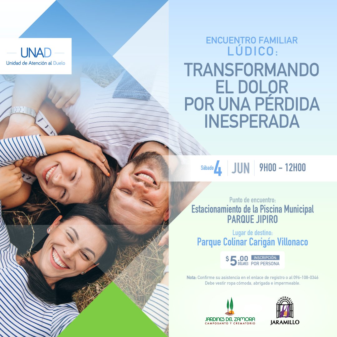 fuja_exequial's tweet photo. Presentamos nuestro 3er #Encuentro en donde realizaremos actividades de juego, rituales, descarga emocional descalzos, que le ayudarán a canalizar emociones y sentimientos reprimidos en medio de la naturaleza.

Confirme su #asistencia:👉https://t.co/wo8O8EOTfY https://t.co/9x8oKSllto