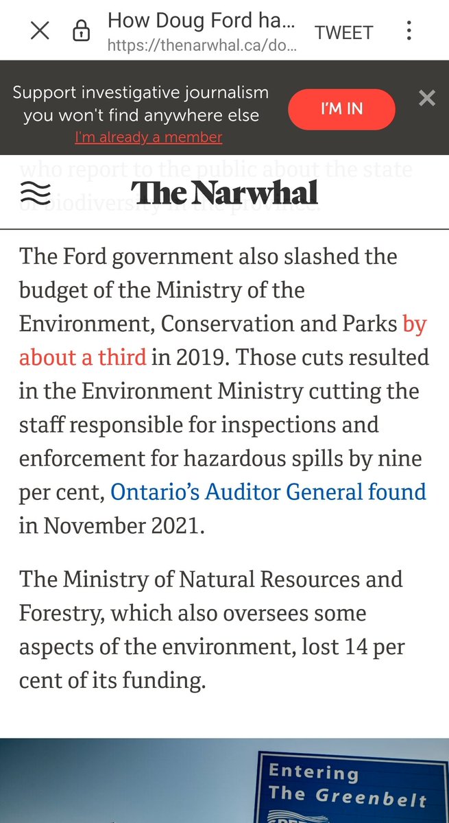 I work in finance at a local Conservation Authority, I can attest that this is true. After being gutted in 1997, our transfer payment was stagnant until #FordFailedOntario cut our funding in half in 2019. #ConservationMatters #VoteFordOutJune2 #onpoli