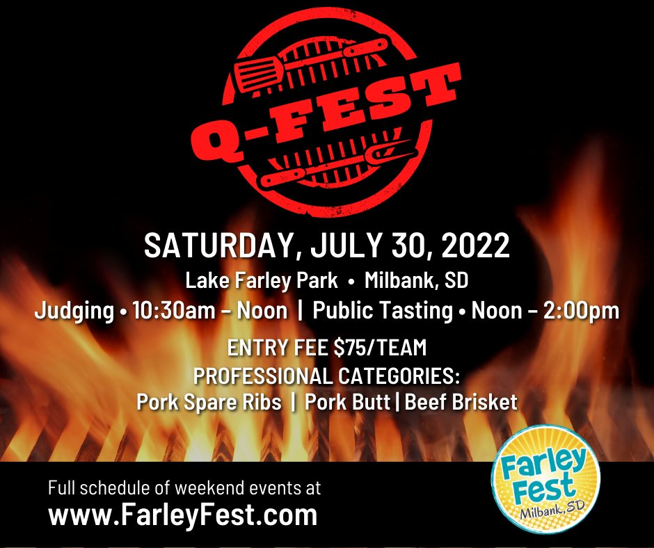 Q-Fest is back...come show off your talent at Farley Fest 2022! Applications and details are available at FarleyFest.com.
#milbanksd #milbankchamber #farleyfest #qfest