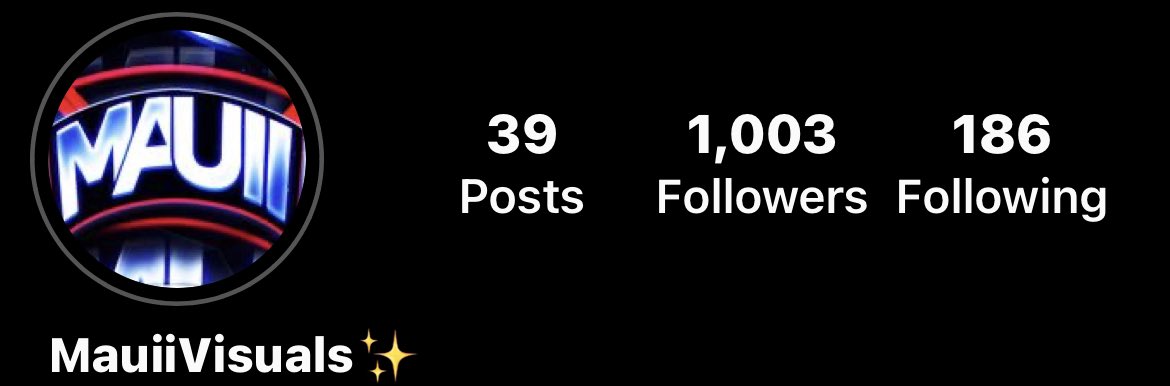 mauiivisuals's tweet photo. Finally hit the big 1k 🥳 https://t.co/jKYMmYr5Ja