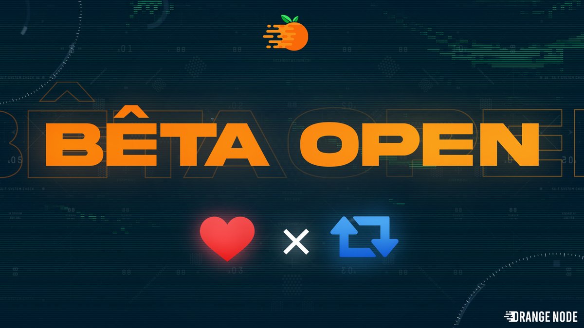 node_orange's tweet photo. BETA is Now 🥳🎉

Five places will be awarded today and the rest will be awarded every two days to randomly selected members of the Orange List.

To enter: 
Like♥️
Follow👨🍳
Retweet♻️ https://t.co/QLeM2a2hZ6