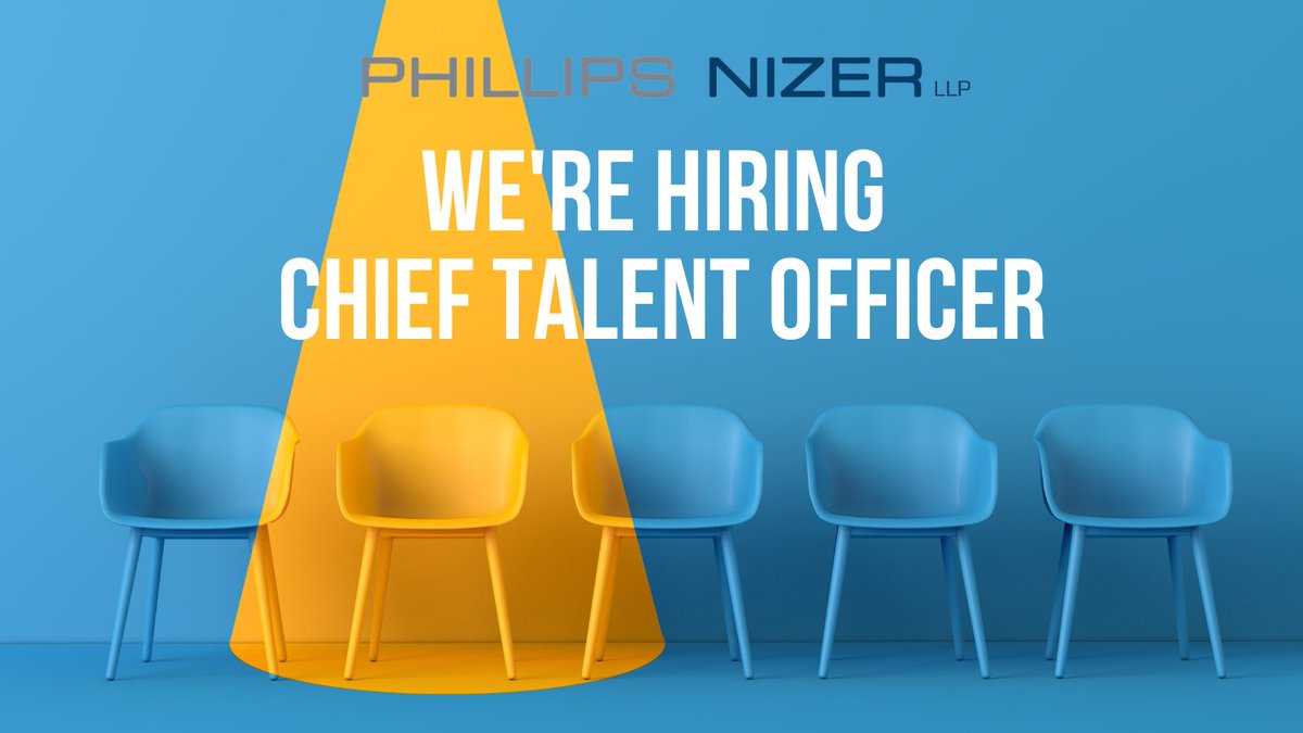 We're hiring for a Chief Talent Officer! The CTO is responsible for fostering a culture to aid in talent acquisition &amp; retention, increasing revenue &amp; increasing profitability for a mid-sized law firm. Learn more: bit.ly/3aEigNt

#werehiring #legaljobs #recruitingjobs