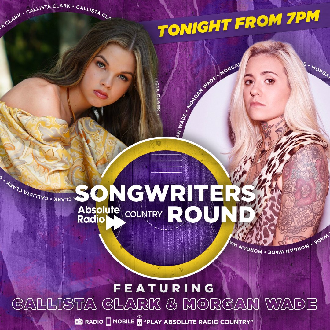 ARCountry's tweet photo. As part of #QueensOfCountry, we're giving you the chance to hear from two future queens; @themorganwade &amp; @callistaclark from our first Songwriters Round. 

Listen from 7pm here: 👉 https://t.co/KDTItRK7SC https://t.co/jnuZ5DvNf1