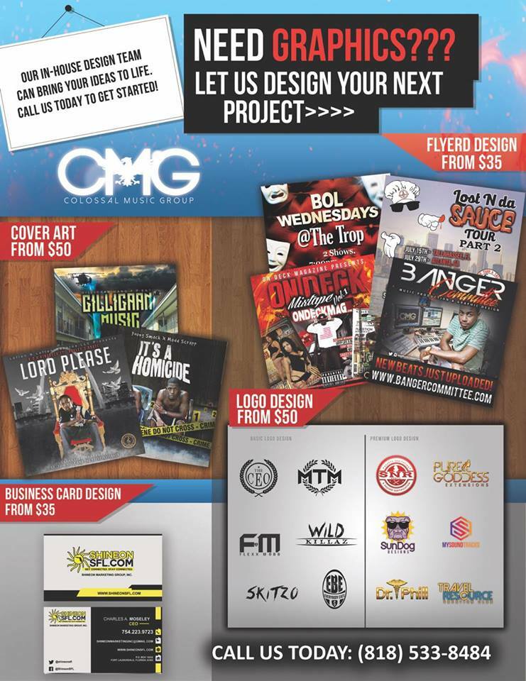 ColossalRecords's tweet image. If you need professional graphics @ Affordable Price Or Need Your Mixtape uploaded contact us today! DM US!