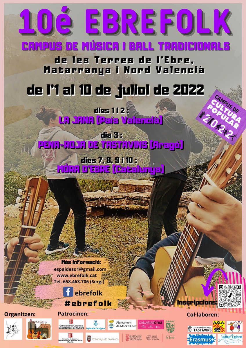 Ja tenim aquí L'EBREFOLK X, un campus que traspassa fronteres #aragó #paisvalencia #catalunya participnats vinguts de Canàries Murcia País Valencià Aragó Mallorca i Catalunya i joves Erasmus+ d'arreu EU ebrefolk.cat <a href="/cultpopular_cat/">Cultura Popular</a> <a href="/iramunt/">Institut Ramon Muntaner</a> <a href="/malmuni1/">Victòria Almuni</a> <a href="/natalia_garriga/">Natàlia Garriga</a>