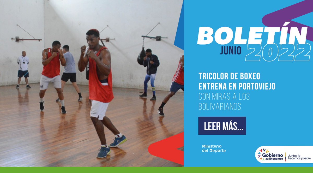 [BOLETÍN]

Boxeadores ecuatorianos se preparan con miras a los <a href="/JBolivarianos22/">Juegos Bolivarianos Valledupar</a>. 🇪🇨🥊

Conoce más aquí: ➡️bit.ly/38MteQs

#EcuadorDeLasOportunidades