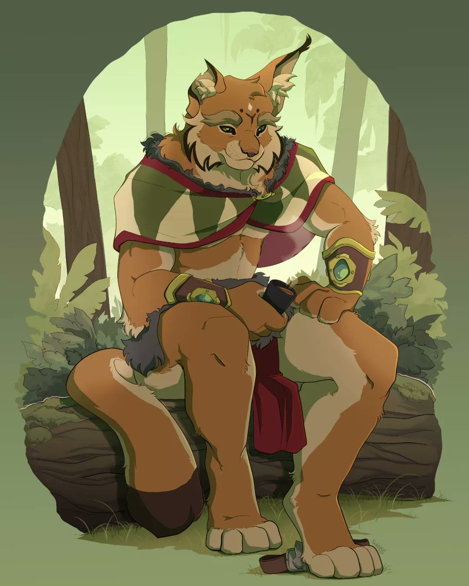 Recent DnD comm I had a pleasure of working on! Time to sit down and relax with some tea myself ☕