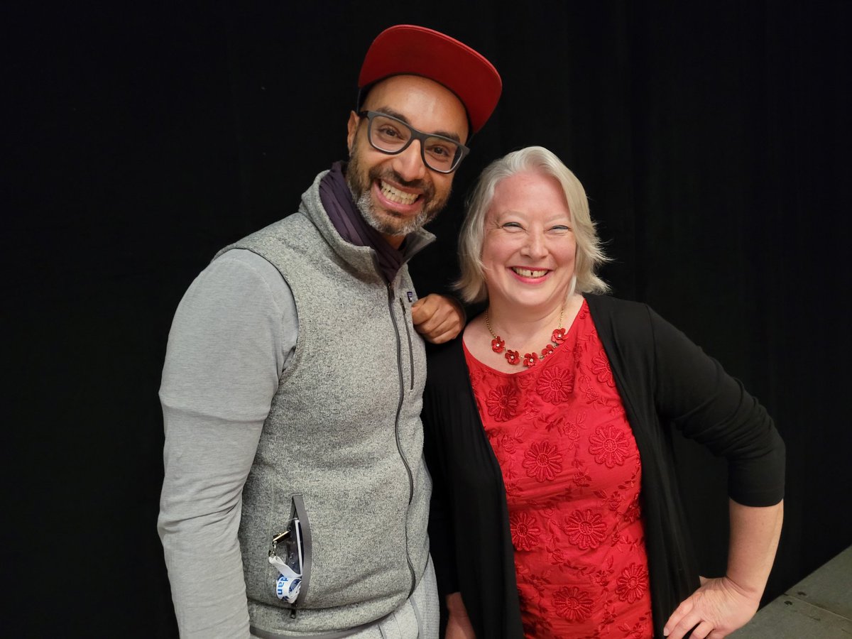 lisalibrarian's tweet image. We finally meet in person! 

@ResearchGate @IjadMadisch #SSP2022