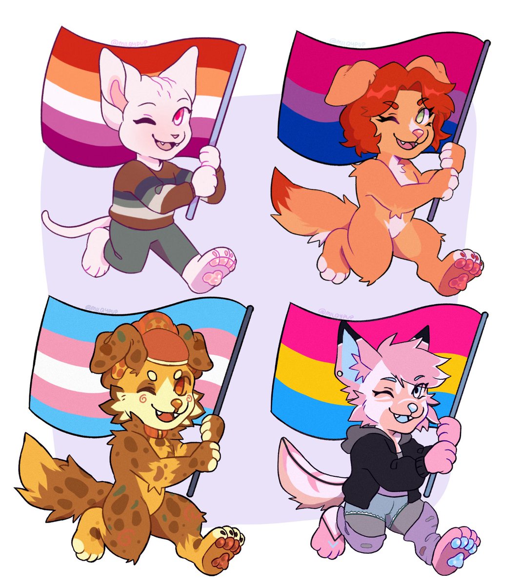 milkyclaws's tweet photo. ⭐️🌈PRIDE RAFFLE🌈⭐️

to express my gratitude for 200 followers i’m doing a free pride art raffle of one of these :D i’m so thankful for every one of you!

⭐️must follow and rt 
⭐️comment your ref and flag
⭐️ends on june 4

#furryart #furryraffle #furryartist https://t.co/3ChV5DbhJ4