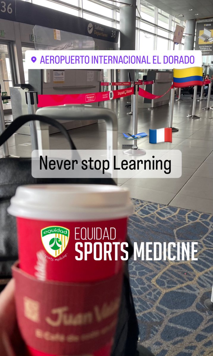 On my way @footballmed see you soon 🔜 @Equidadfutbol @EquidadSportsMD Colombia 🇨🇴 Never Stop Learning 👨🏻‍⚕️ Biggest Sports Medicine Conference 🌎🔝