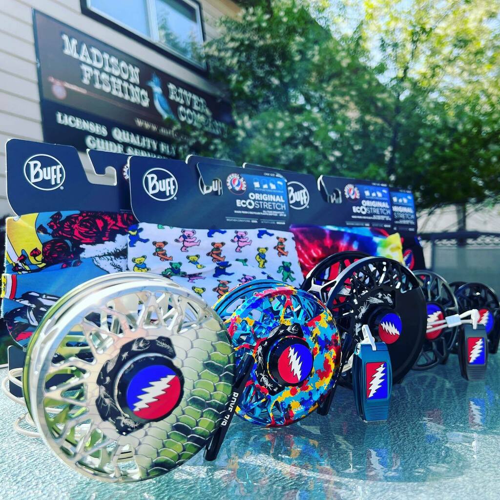 New Grateful Dead Abel Nippers just arrived! We’re putting together quite a collection of GD gear from <a href="/abelreels/">Steve Peterson</a> and <a href="/buffofficial/">Bogota Underground Film Festival</a>.  Check out the full collection at MRFC.com or via the link in our bio instagr.am/p/CeULMkFpv9P/