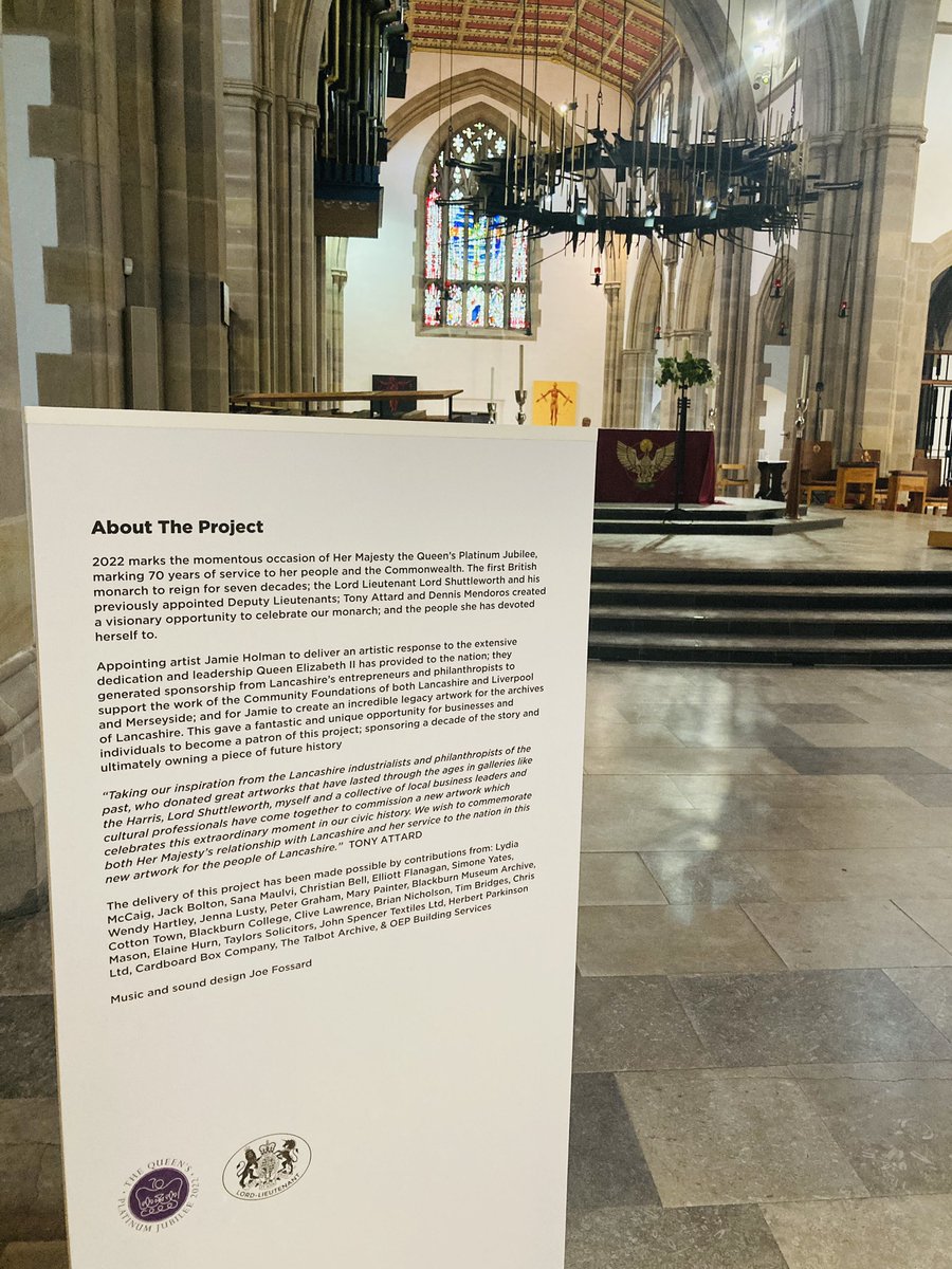 Shamaila (@shaminlancs) on Twitter photo I was lucky enough to be at the unveiling of the #lancashiretapestry last night. Beautiful artwork created for the #PlatinumJubilee photos don’t do it justice.
Lots of well deserved praise for the talented <a href="/jamie_l_holman/">Jamie Holman</a> great ambassador for Blackburn.Go see it at <a href="/bbcathedral/">Blackburn Cathedral</a> I was lucky enough to be at the unveiling of the #lancashiretapestry last night. Beautiful artwork created for the #PlatinumJubilee photos don’t do it justice.
Lots of well deserved praise for the talented <a href="/jamie_l_holman/">Jamie Holman</a> great ambassador for Blackburn.Go see it at <a href="/bbcathedral/">Blackburn Cathedral</a>