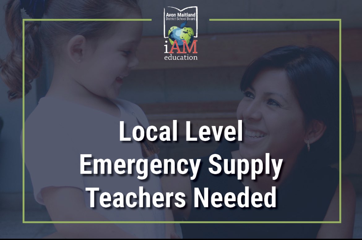 We are looking for local level emergency supply teachers to work at Howick Central Public School. If you are interested in learning more and/or applying, please visit our website for further instructions: howick.amdsb.ca