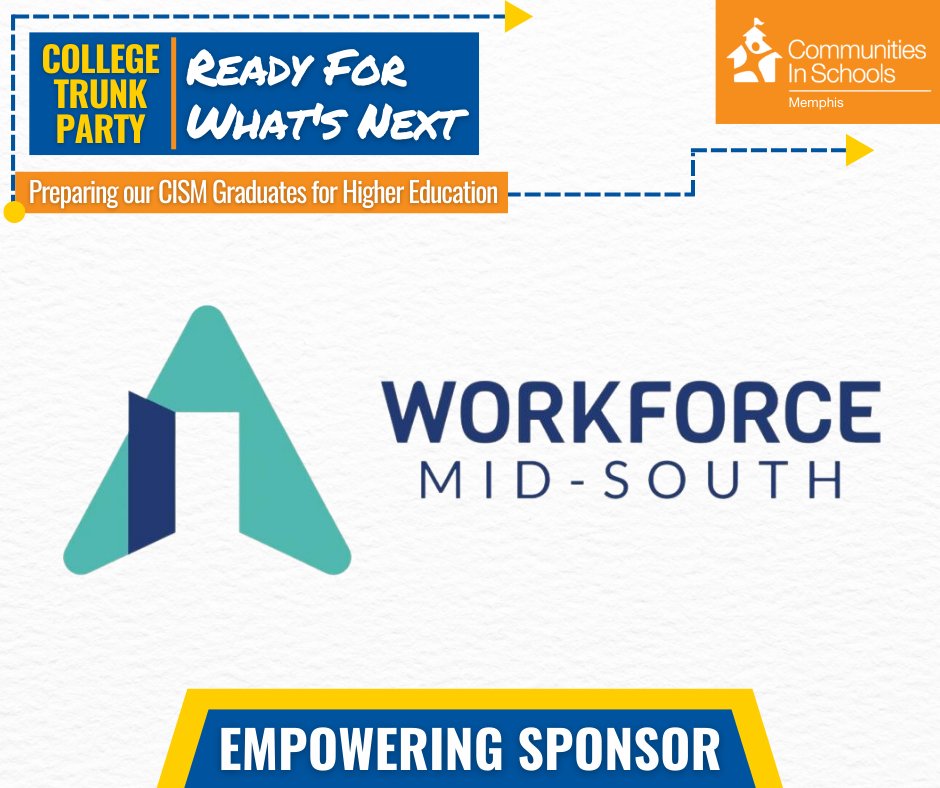 We are beyond grateful to <a href="/WorkMidSouth/">Workforce Mid-South</a> for their pledge of $16K for much-needed supplies for our 2022 graduates, including new laptops! This gift brings us close to our fundraising goal - help us cross the finish line: bit.ly/cismtrunk22 

#AllinforKids #readyforwhatsnext