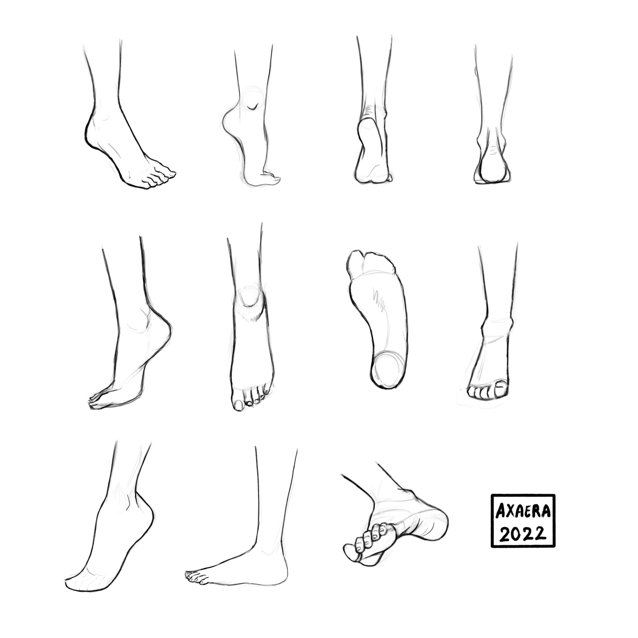 Anatomy Practice - Drawing Feet page 20 by MerakiGoya on DeviantArt