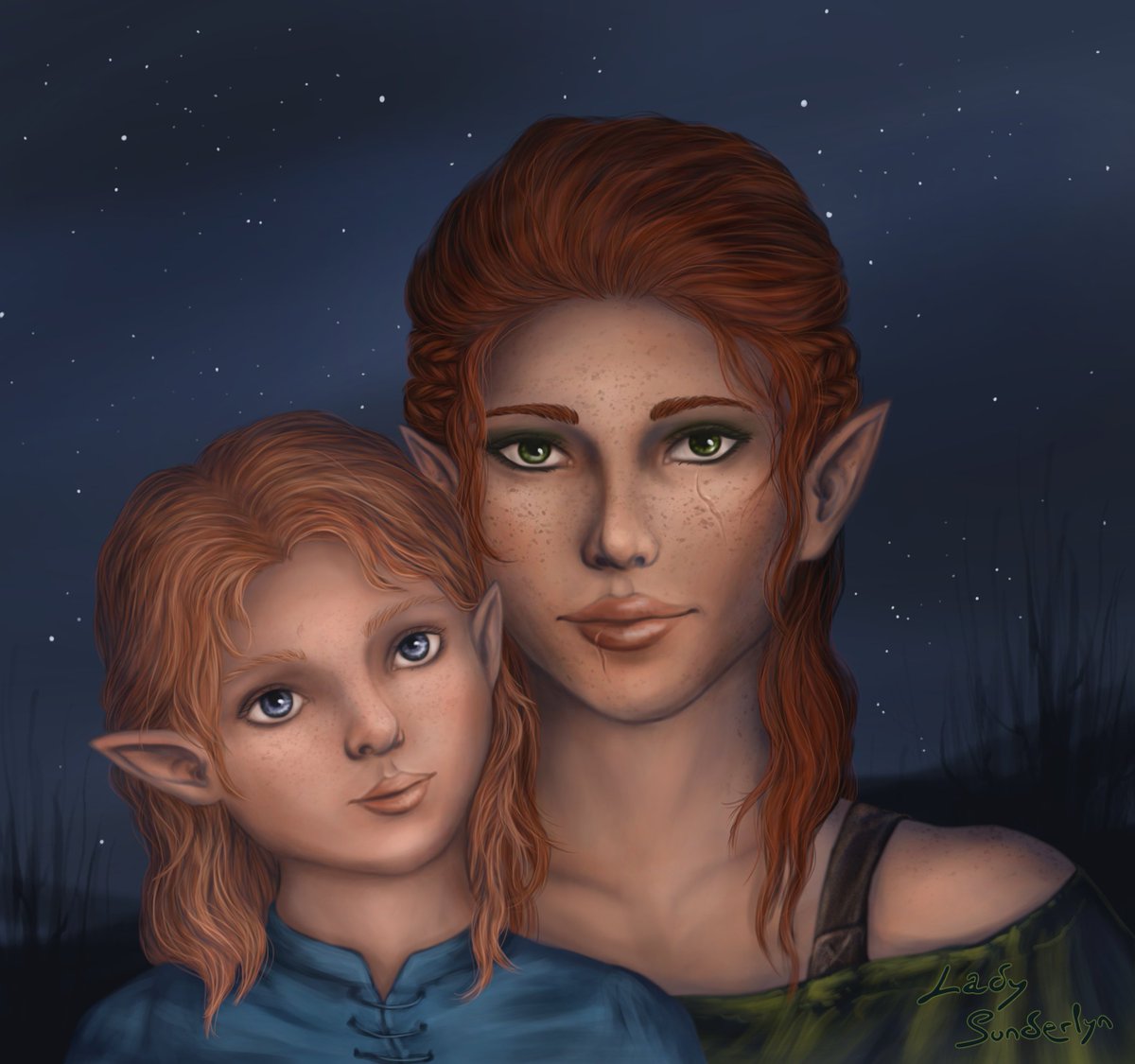 LadySunderlyn's tweet photo. D(RE)AD Wolf? 👀
NOW it's CANON! 🥺

featuring Amyra and Somiya Lavellan.

#DragonAge #DragonAge4 #Solavellan https://t.co/m141Slid6f