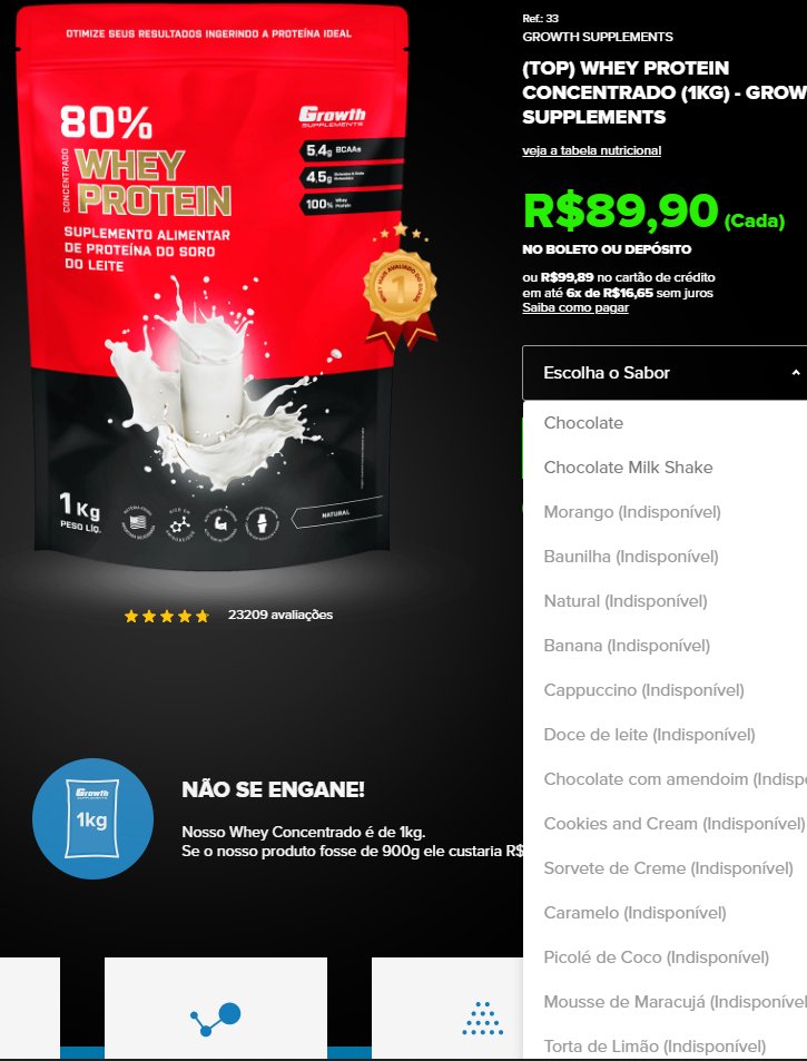 Libera os sabores p noix pelo amor de DEUSSS <a href="/GrowthOficial/">growthsupplements</a> . Tem uns 5 dias que to esperando já 😭