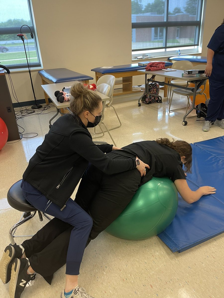 Working on some “pediatric” handling skills in lab this week.