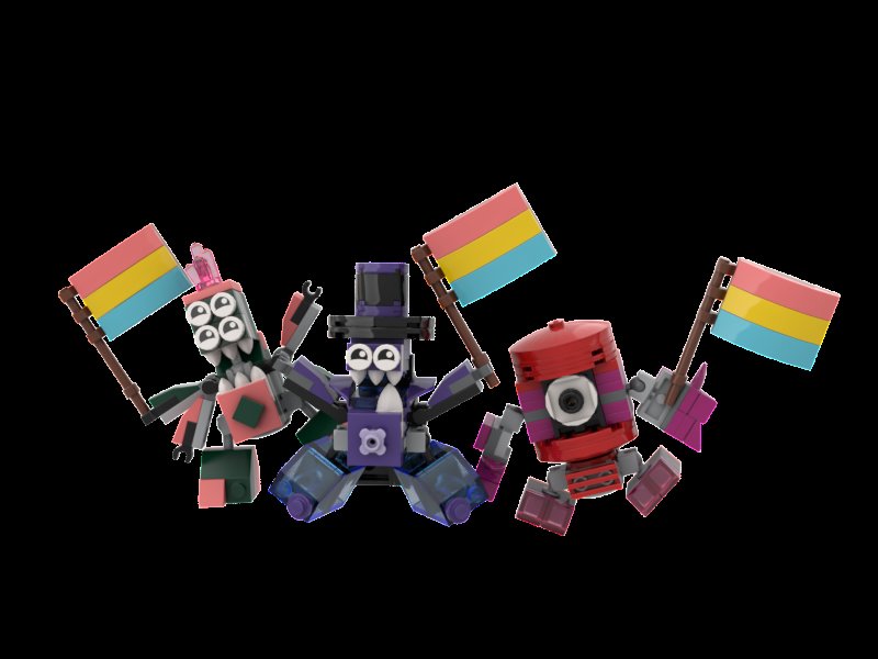MixelMike's tweet photo. Happy LGBTQ Month Y'all! Love yourself,and Be proud of who you are!
Portailo,Poofi,and Eybali are happy to celebrate the LGBTQ Month along with the rest of the mixels in MGBTM -Mixel Mike #mixels #mixelsgettingbacktomixing #LGBT #Pride2022 #PrideMonth https://t.co/o9LIRScPD9