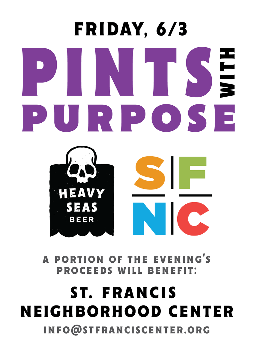 StFrancisBmore's tweet photo. Looking for weekend plans? Come out & support SFNC at not just one but TWO different fundraiser events! We hope to see you there!
@HeavySeasBeer - 4615 Hollins Ferry Rd, Halethorpe, MD 21227
Maienfels Biergarten - 319 N Paca St, Baltimore, MD 21201
#BierIsGud #PintsWithPurpose https://t.co/2l9lBA5Pto