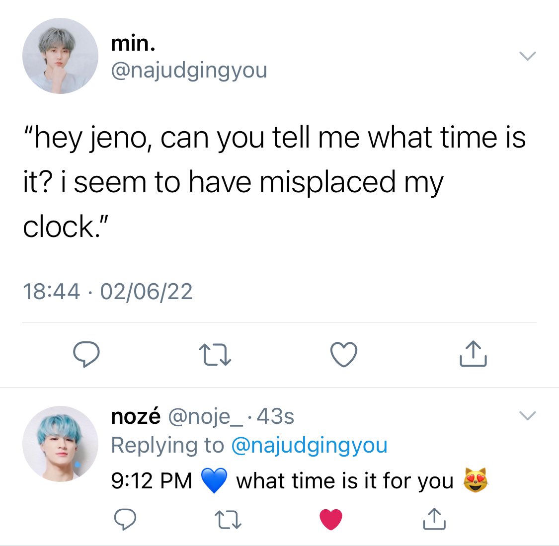 afterwordmimin's tweet photo. xvi. jeno arriving late to twitter again https://t.co/mVDLz4cZEF