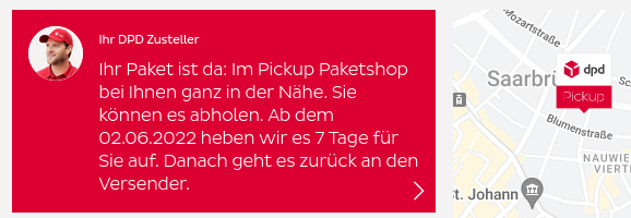 Hallo @dpd_de, wieso geht eine Sendung, nachweislich (!) ohne Zustellversuch, mal wieder direkt in einen Paketshop "in meiner Nähe" (3,3 km)? Ey, ich kotze! Könnt ihr neue Zustellung antriggern?